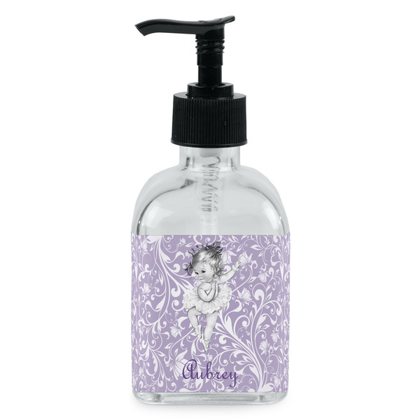 Custom Ballerina Glass Soap & Lotion Bottle - Single Bottle (Personalized)