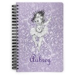 Ballerina Spiral Notebook - 7x10 w/ Name or Text