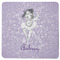 Ballerina Square Rubber Backed Coaster (Personalized)