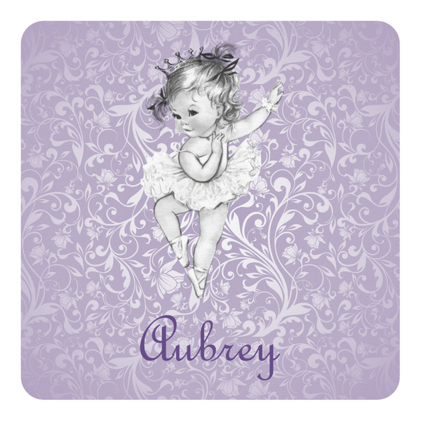 Custom Ballerina Square Decal - Small (Personalized)