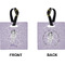 Ballerina Square Luggage Tag (Front + Back)