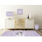 Ballerina Square Wall Decal Wooden Desk