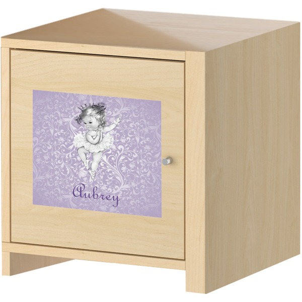 Ballerina Square Wall Decal on Wooden Cabinet