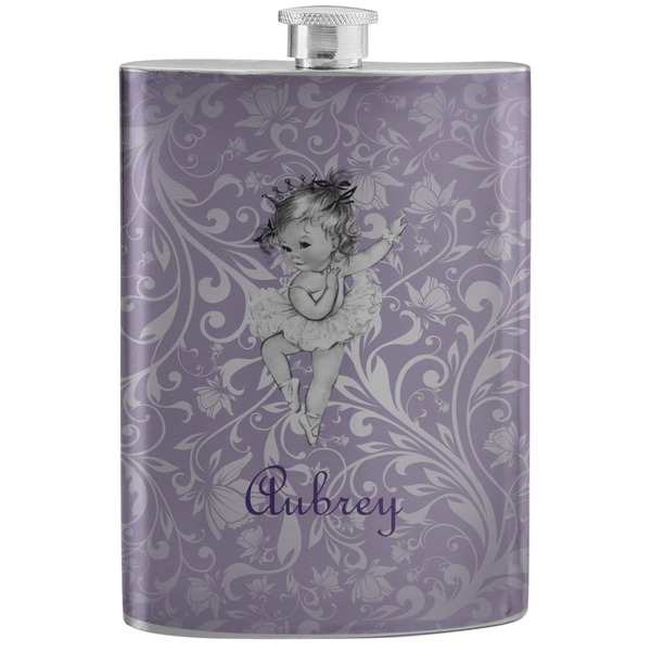 Custom Ballerina Stainless Steel Flask (Personalized)
