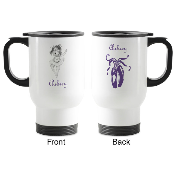 Ballerina Stainless Steel Travel Mug with Handle - Apvl