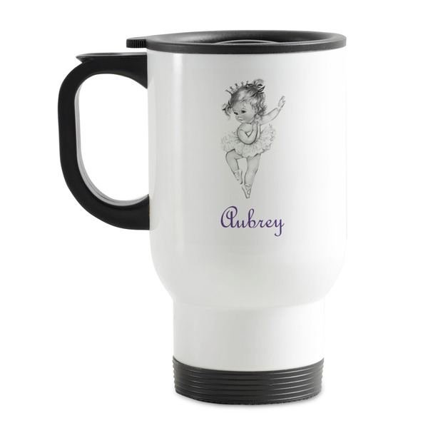 Custom Ballerina Stainless Steel Travel Mug with Handle