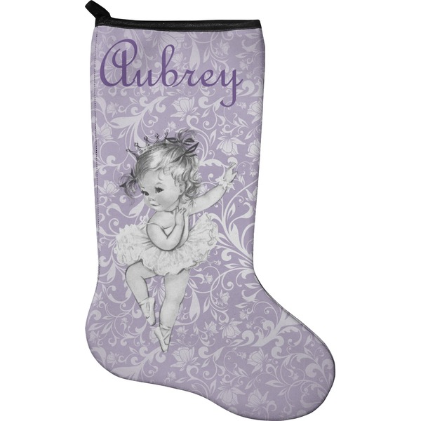 Custom Ballerina Holiday Stocking - Neoprene (Personalized)