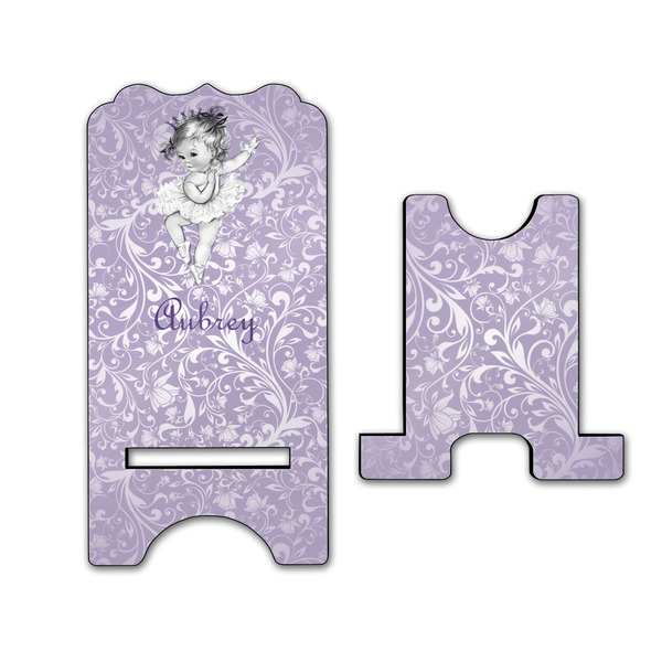 Ballerina Stylized Phone Stand - Front & Back - Large