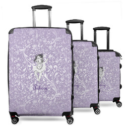 Ballerina 3 Piece Luggage Set - 20" Carry On, 24" Medium Checked, 28" Large Checked (Personalized)