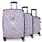 Ballerina 3 Piece Luggage Set - 20" Carry On, 24" Medium Checked, 28" Large Checked (Personalized)