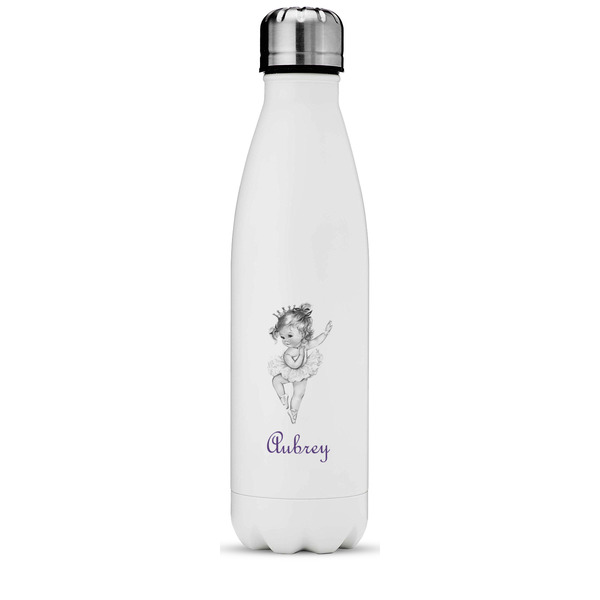 Custom Ballerina Water Bottle - 17 oz. - Stainless Steel - Full Color Printing (Personalized)