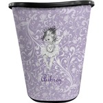 Ballerina Waste Basket - Single Sided (Black) (Personalized)