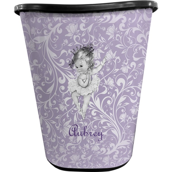 Ballerina Trash Can Black