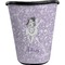 Ballerina Waste Basket - Single Sided (Black) (Personalized)