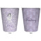 Ballerina Trash Can White - Front and Back - Apvl