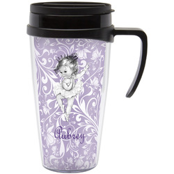 Ballerina Acrylic Travel Mug with Handle (Personalized)