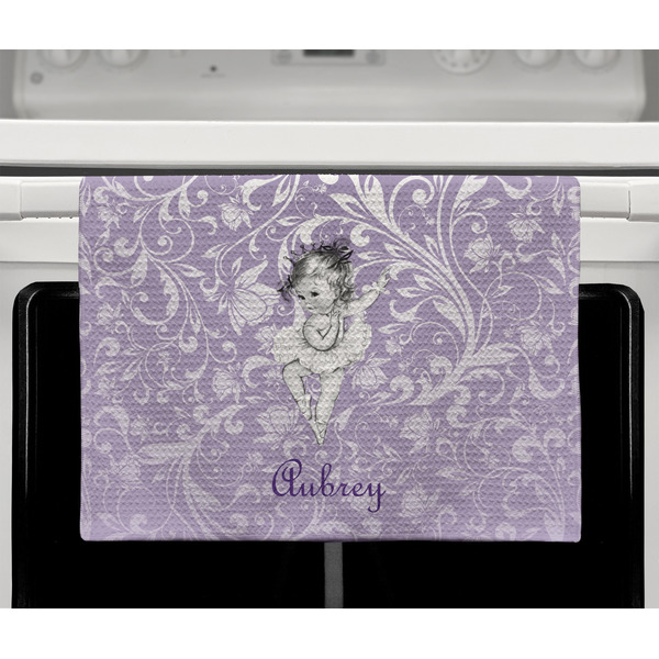 Ballerina Waffle Weave Towel - Full Color Print - Lifestyle2 Image