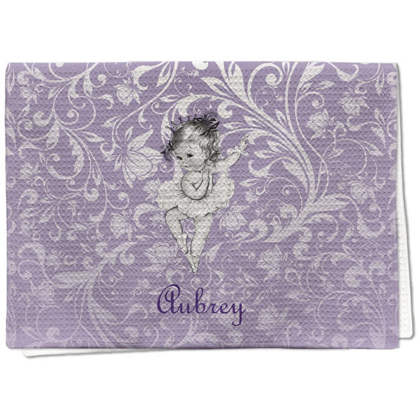 Custom Ballerina Kitchen Towel - Waffle Weave - Full Color Print (Personalized)