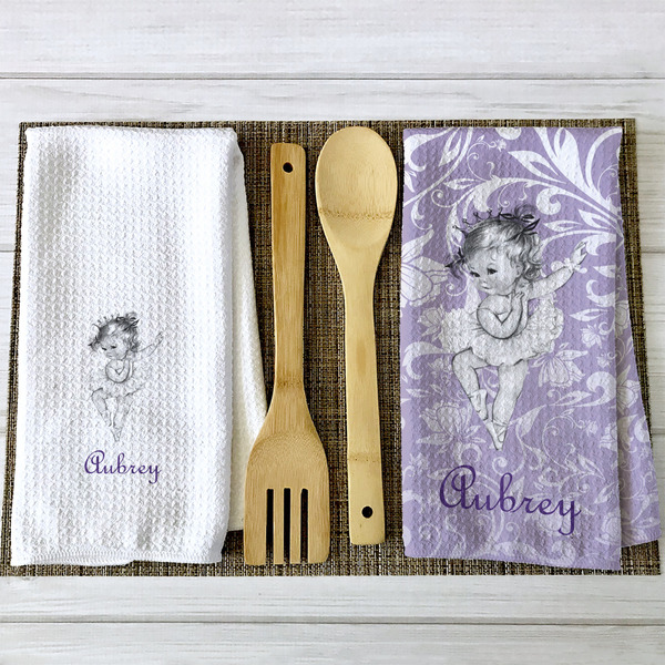 Ballerina Waffle Weave Towels - 2 Print Styles