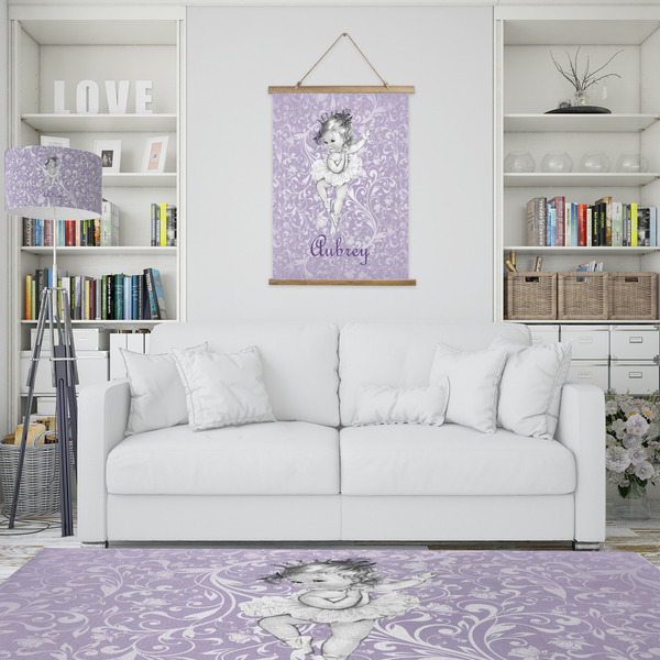 Ballerina Wall Hanging Tapestry - Portrait - IN CONTEXT
