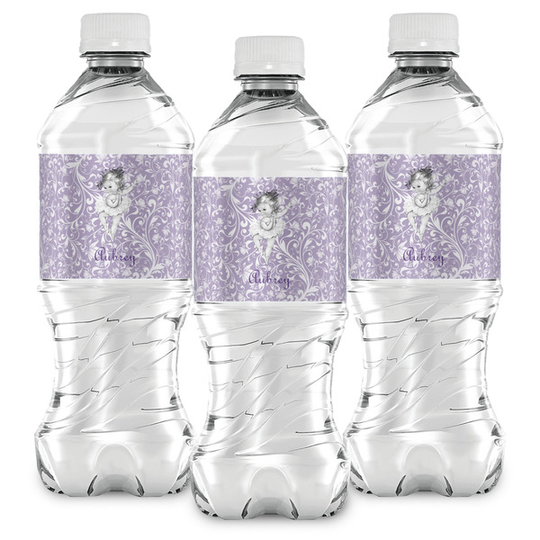 Ballerina Water Bottle Labels - Front View