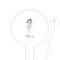 Ballerina Round Plastic Food Picks (Personalized)