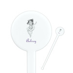 Ballerina Round Plastic Stir Sticks (Personalized)