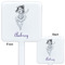 Ballerina White Plastic Stir Stick - Double Sided - Approval