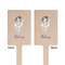 Ballerina Wooden 6.25" Stir Stick - Rectangular - Double Sided - Front & Back