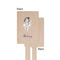 Ballerina Wooden 6.25" Stir Stick - Rectangular - Single - Front & Back