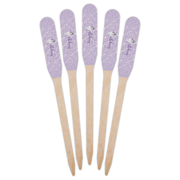 Ballerina Wooden Food Pick - Paddle - Fan View