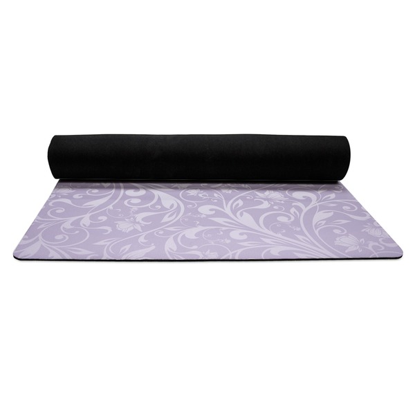 Ballerina Yoga Mat Rolled up Black Rubber Backing