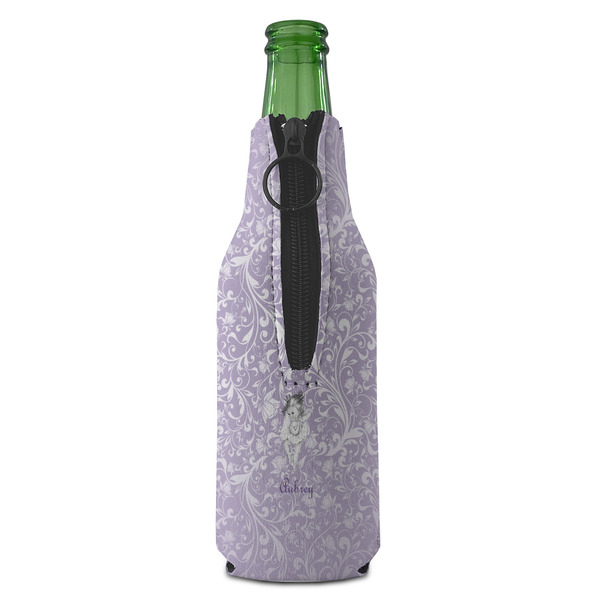 Ballerina Zipper Bottle Cooler - BACK (bottle)