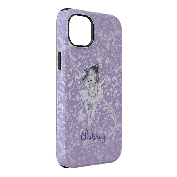 Custom Ballerina iPhone Case - Rubber Lined - iPhone 14 Plus (Personalized)