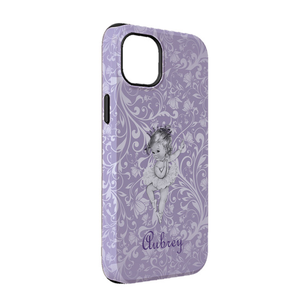 Custom Ballerina iPhone Case - Rubber Lined - iPhone 14 Pro (Personalized)