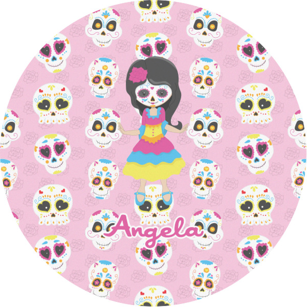 Custom Kids Sugar Skulls Multipurpose Round Labels - 1" (Personalized)