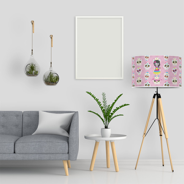 Kids Sugar Skulls 12" Drum Lampshade - LIFESTYLE