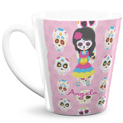 Kids Sugar Skulls 12 Oz Latte Mug (Personalized)