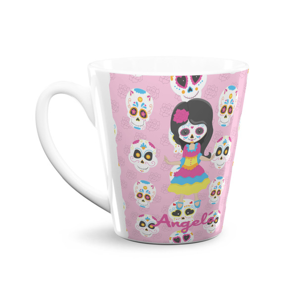 Kids Sugar Skulls 12 Oz Latte Mug - Front