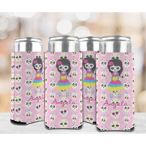 Kids Sugar Skulls 12oz Tall Can Sleeve - Set of 4 - LIFESTYLE