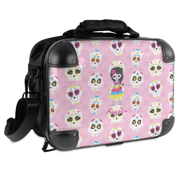 Custom Kids Sugar Skulls Hard Shell Briefcase - 15" (Personalized)