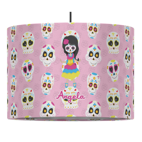 Custom Kids Sugar Skulls Drum Pendant Lamp (Personalized)
