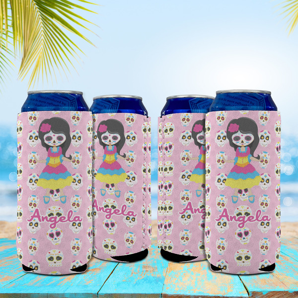 Kids Sugar Skulls 16oz Can Sleeve - Set of 4 - LIFESTYLE