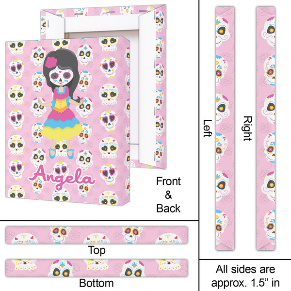 Kids Sugar Skulls 16x20 - Canvas Print - Approval