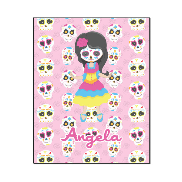 Custom Kids Sugar Skulls Wood Print - 16x20 (Personalized)