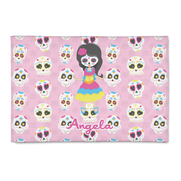Custom Kids Sugar Skulls 2' x 3' Indoor Area Rug (Personalized)