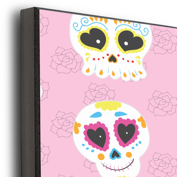 Kids Sugar Skulls 20x24 Wood Print - Closeup