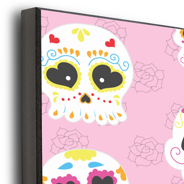 Kids Sugar Skulls 20x30 Wood Print - Closeup