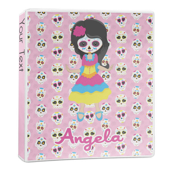 Custom Kids Sugar Skulls 3-Ring Binder - 1 inch (Personalized)
