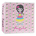Kids Sugar Skulls 3-Ring Binder - 2 inch (Personalized)